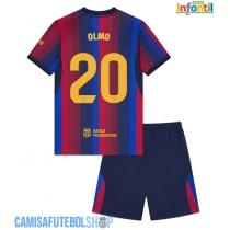 Camisa de time de futebol Barcelona Dani Olmo #20 Replicas 1º Equipamento Infantil 2026-27 Manga Curta (+ Calças curtas)